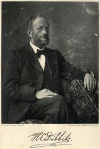 104402 Portret van prof. H.C. Dibbits, geboren 1838, hoogleraar in de natuurkunde aan de Utrechtse hogeschool ...